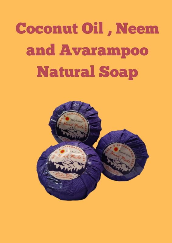 Coconut Oil , Neem and Avarampoo Natural Soap