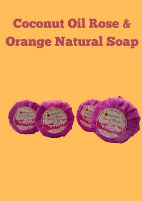 Coconut Oil Rose & Orange Natural Soap